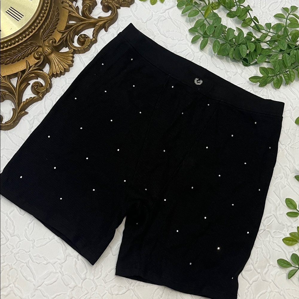 NWT Vs Pink Rhinestone Boxer Breif Shorts